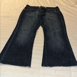 GAP Women's Flare Jeans in Deep Indigo used good condition